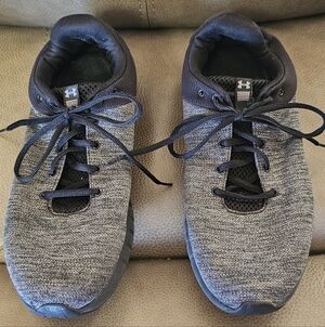 Under Armour Black and Gray Running Shoes.  Men's 12 M